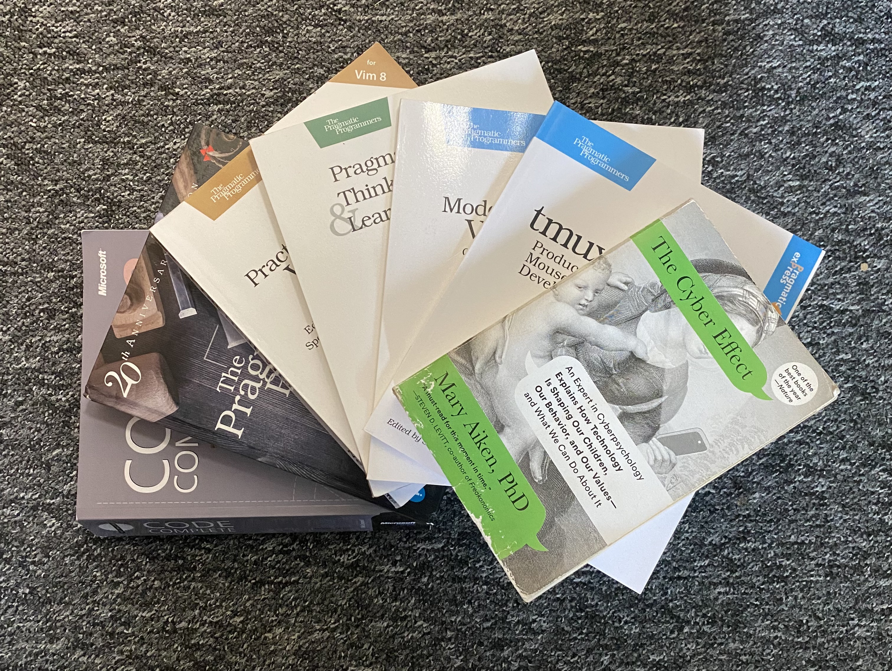 A showcase of read books