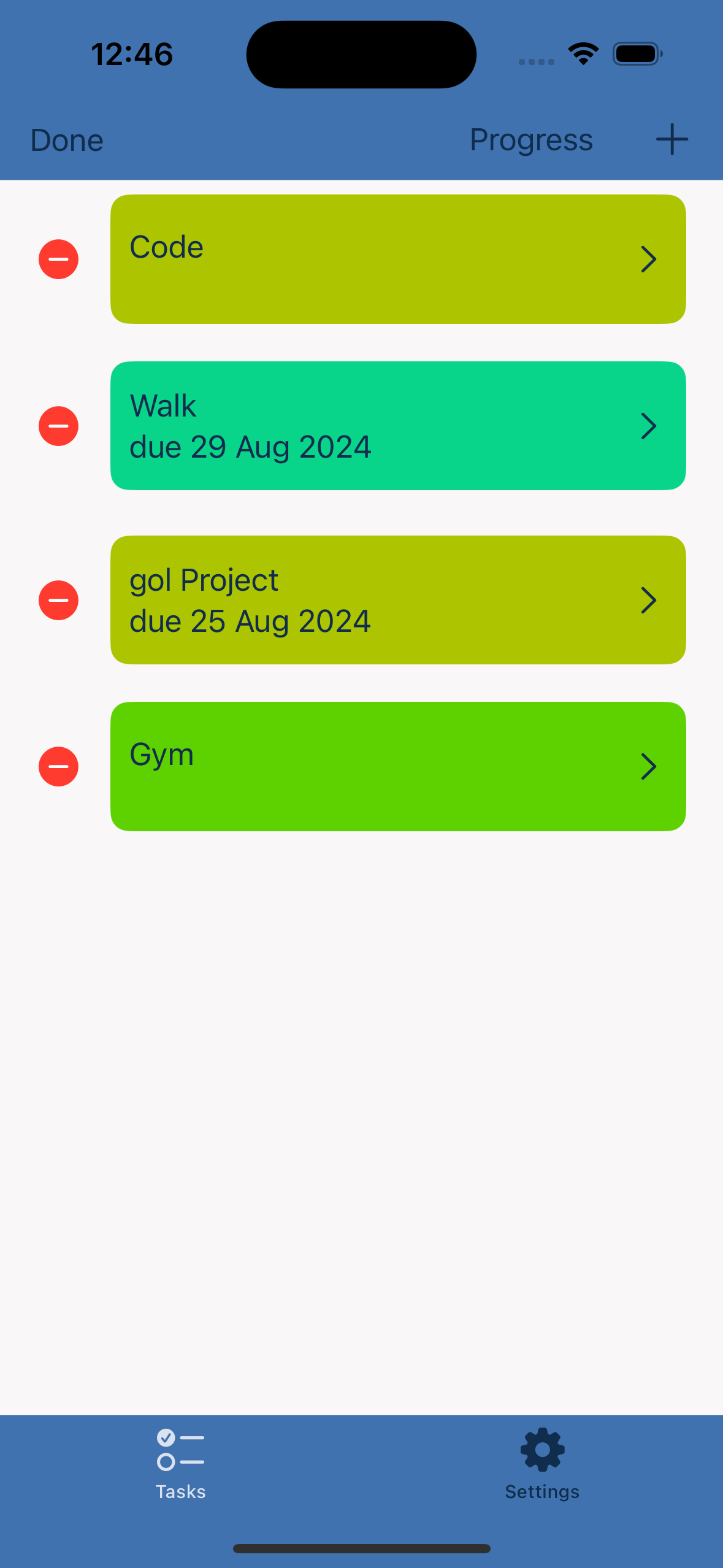 edit screen